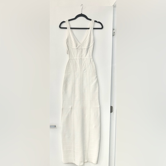 NWT- White Herve Léger Kora dress never worn - Picture 2 of 4